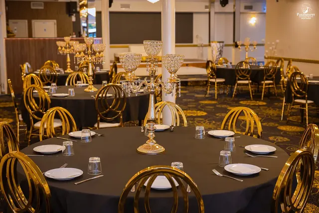 Pro Regal Pavilion — the Luxury Manor Hall set with crystal candelabras