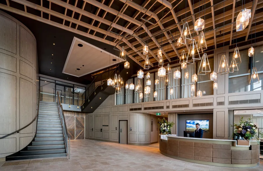 William Inglis Hotel — the lobby staircase