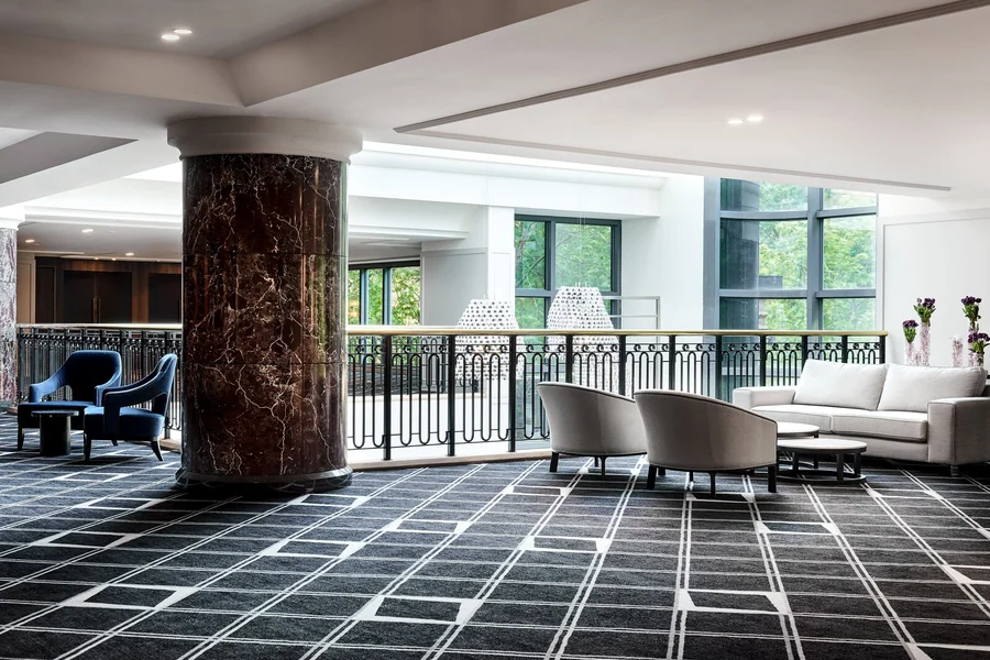 The pre-function foyer outside the Grand Ballroom