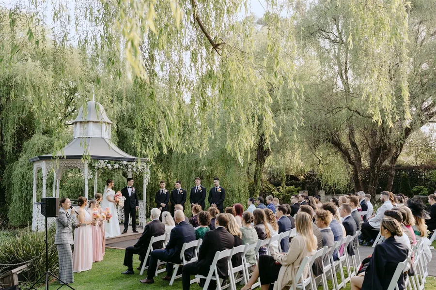 Victorian Gazebo and Lake at Ballara Receptions