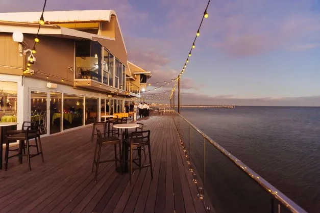 Port Melbourne Yacht Club waterfront deck