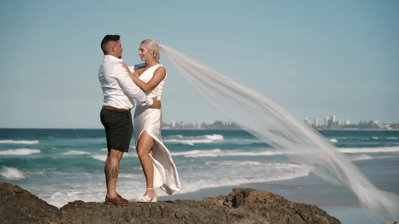 Brooke + Kevin wedding film, Currumbin Beach elopement