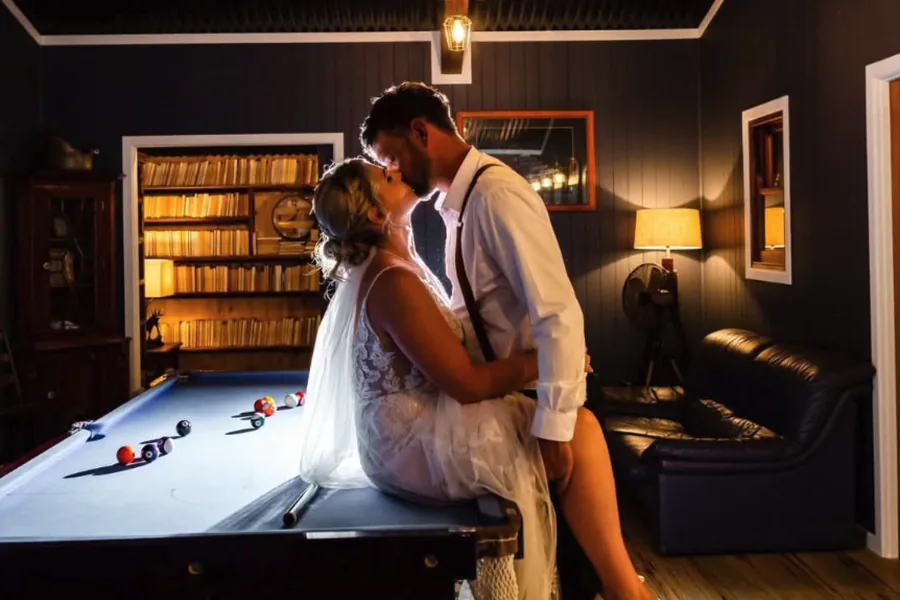 The Loft at Aberfeldy Barn, a climate-controlled mezzanine styled as a whiskey bar