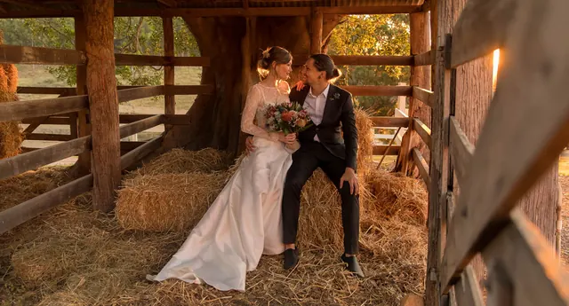 Branell Homestead — the rustic timber barn