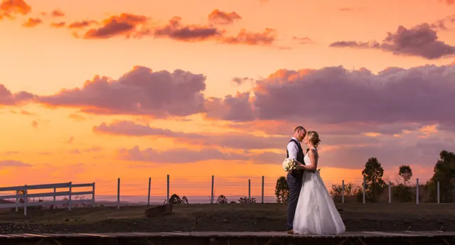 Branell Homestead — sunset over the ridge