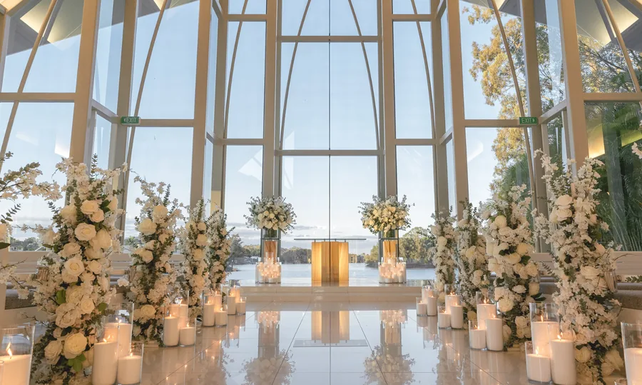 InterContinental Sanctuary Cove Resort — the chapel interior in the afternoon light