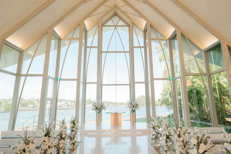 InterContinental Sanctuary Cove Resort &mdash; the chapel interior set for a ceremony