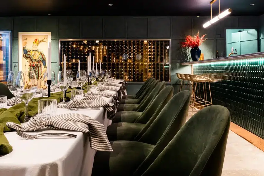The Private Dining Room at Sails Noosa, an intimate space beside the cellar in the Sails Wine Bar