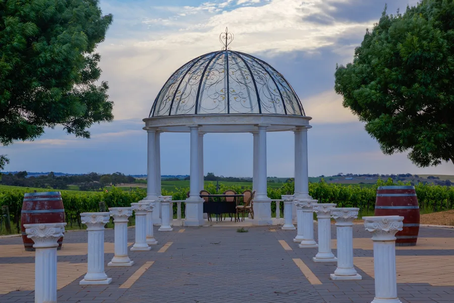 1837 Barossa &mdash; Colonel Light Plaza and marble gazebo