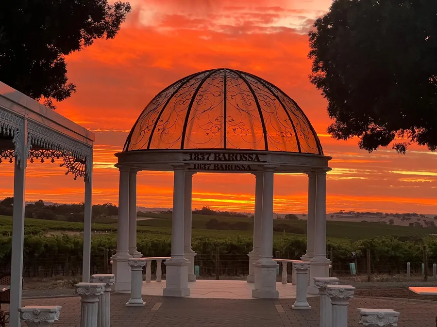 1837 Barossa &mdash; the gazebo at sunset