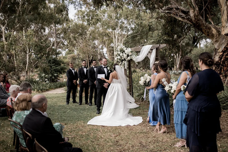 Barn1890 — the ceremony beneath the gum trees