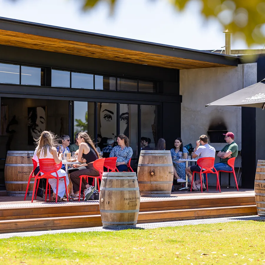 Brand's Laira Coonawarra — the alfresco deck and lawn