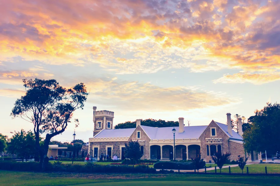 Glanville Hall &mdash; the manor at sunset