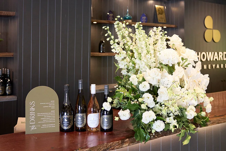 Howard Vineyard — florals at the cellar door
