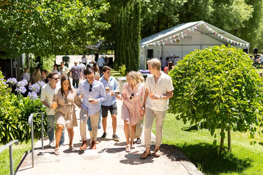 Howard Vineyard — guests in the gardens