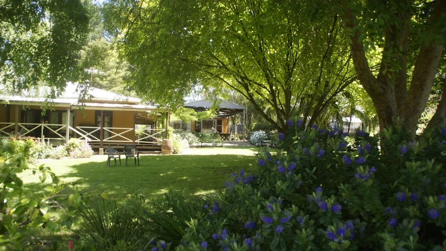 Magpie Springs — the garden and the cottage beyond