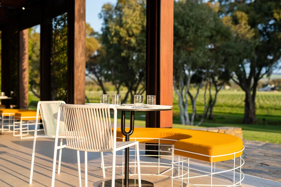 Mitolo &mdash; the outdoor terrace with lounge seating