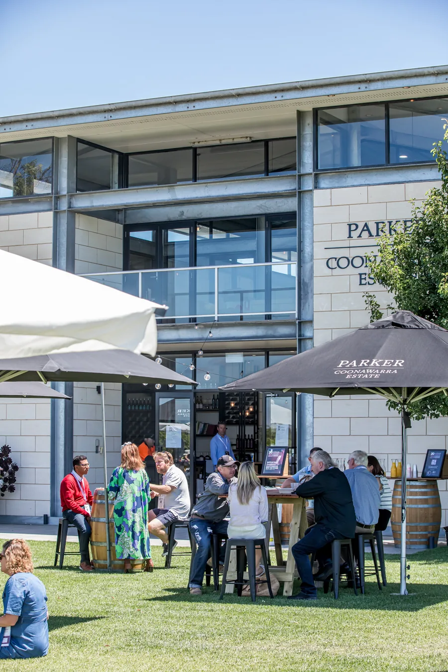 Parker Coonawarra Estate &mdash; the cellar door and the lawn on an event day