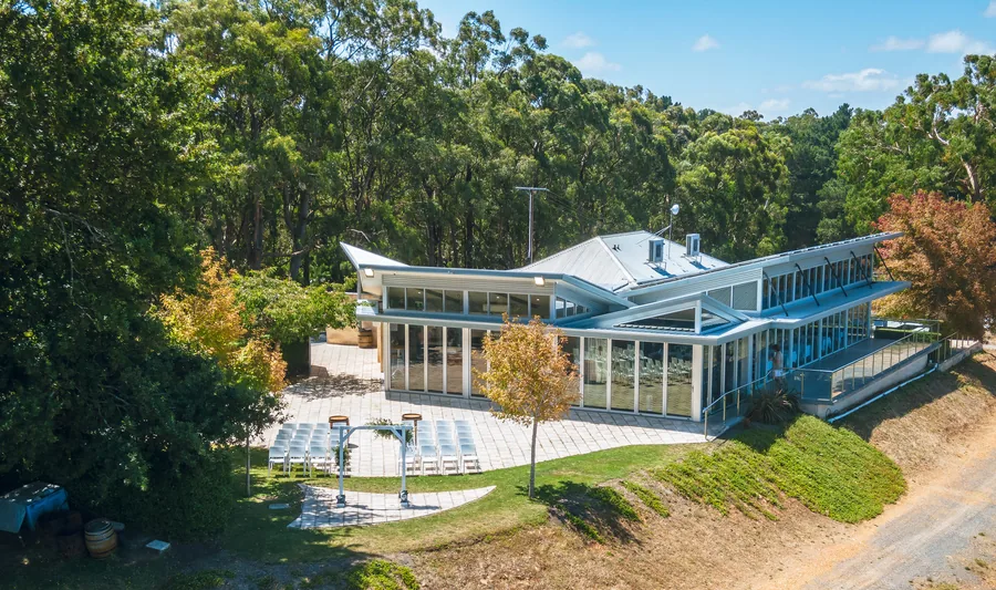 Pike & Joyce Wines — the winery from the air