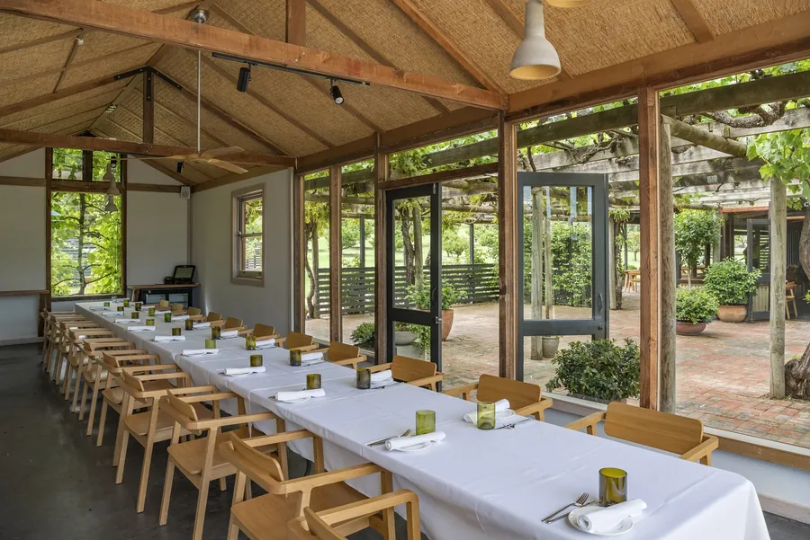 The Currant Shed Restaurant — the restaurant and its gardens