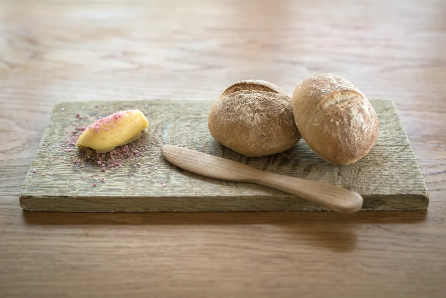 The Currant Shed Restaurant — house-baked bread to start
