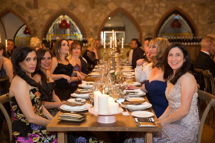 The Manor Basket Range &mdash; guests at the long table