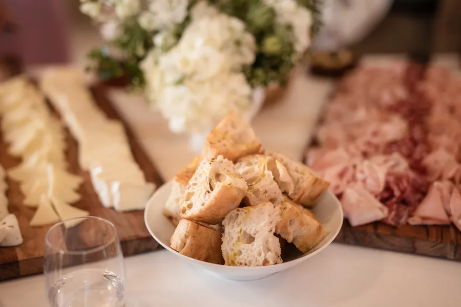 Tilbrook Estate &mdash; a grazing table with florals and Spanish charcuterie