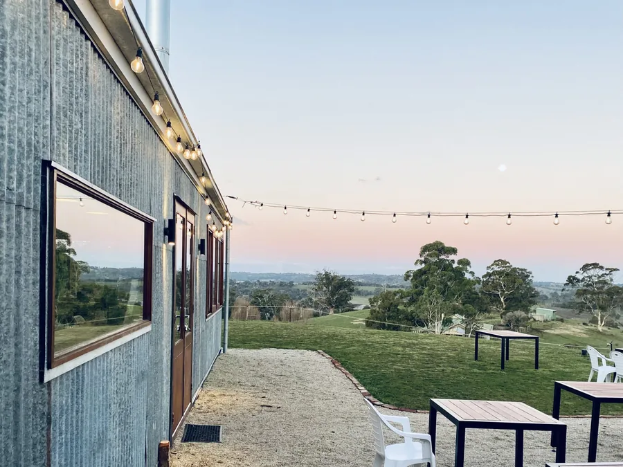 Tilbrook Estate &mdash; the terrace and lawn looking out over the valley