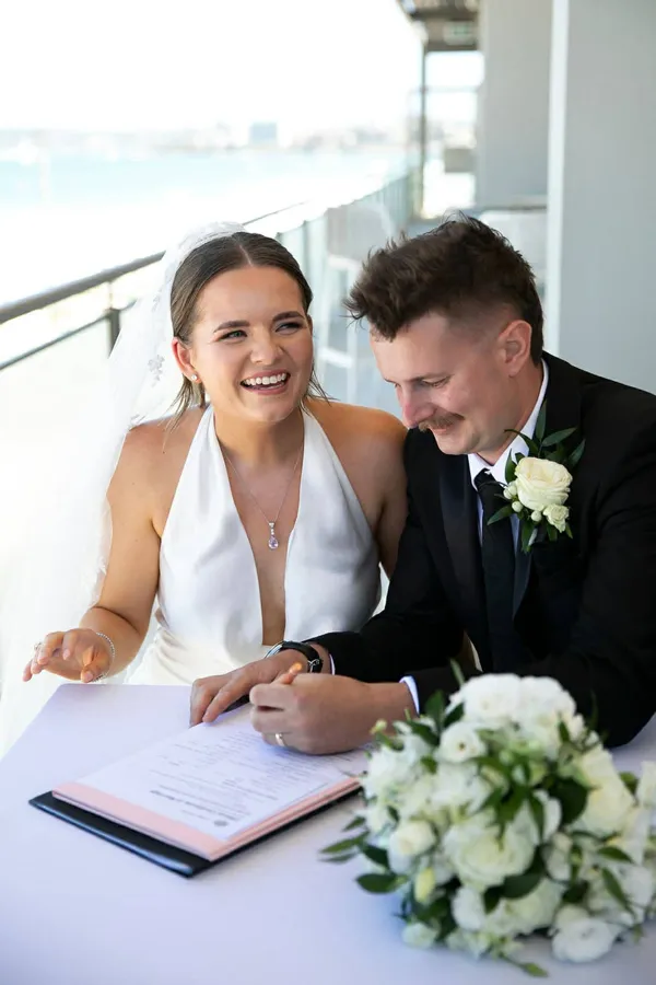 A Celebration Day: a beachside register signing