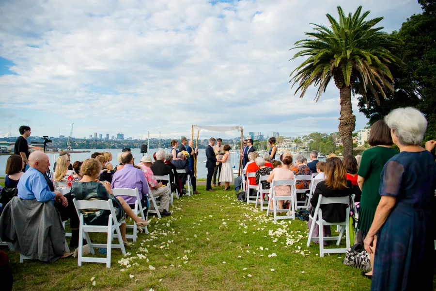 Jazzy Photography: harbourside ceremony on the lawn at Cockatoo Island