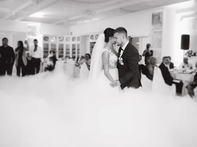 Sydney DJ & MC Services: Couple sharing their first dance on a cloud of low-lying fog