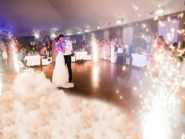 Sydney DJ & MC Services: First dance with cold sparklers and low fog